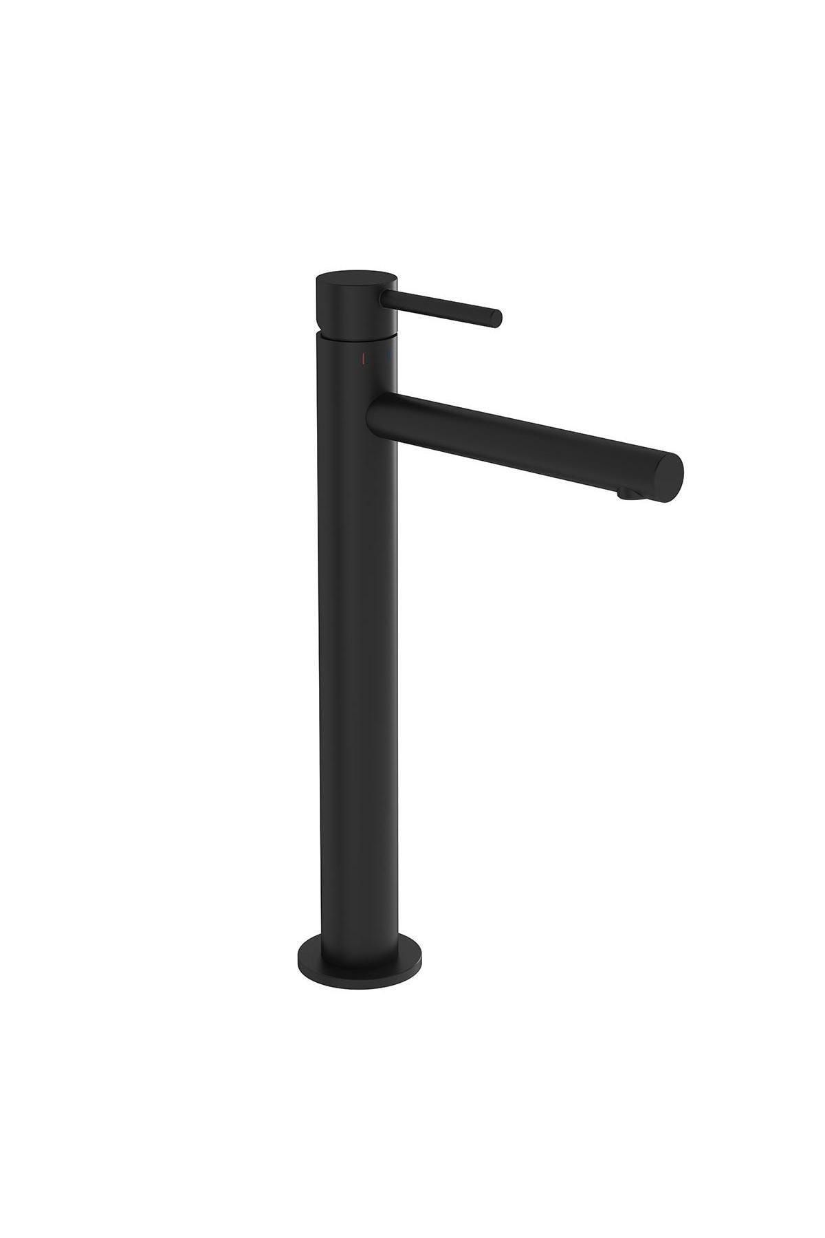 VitrA Origin A4255836 Çanak Large Lavabo Bataryası, Mat Siyah