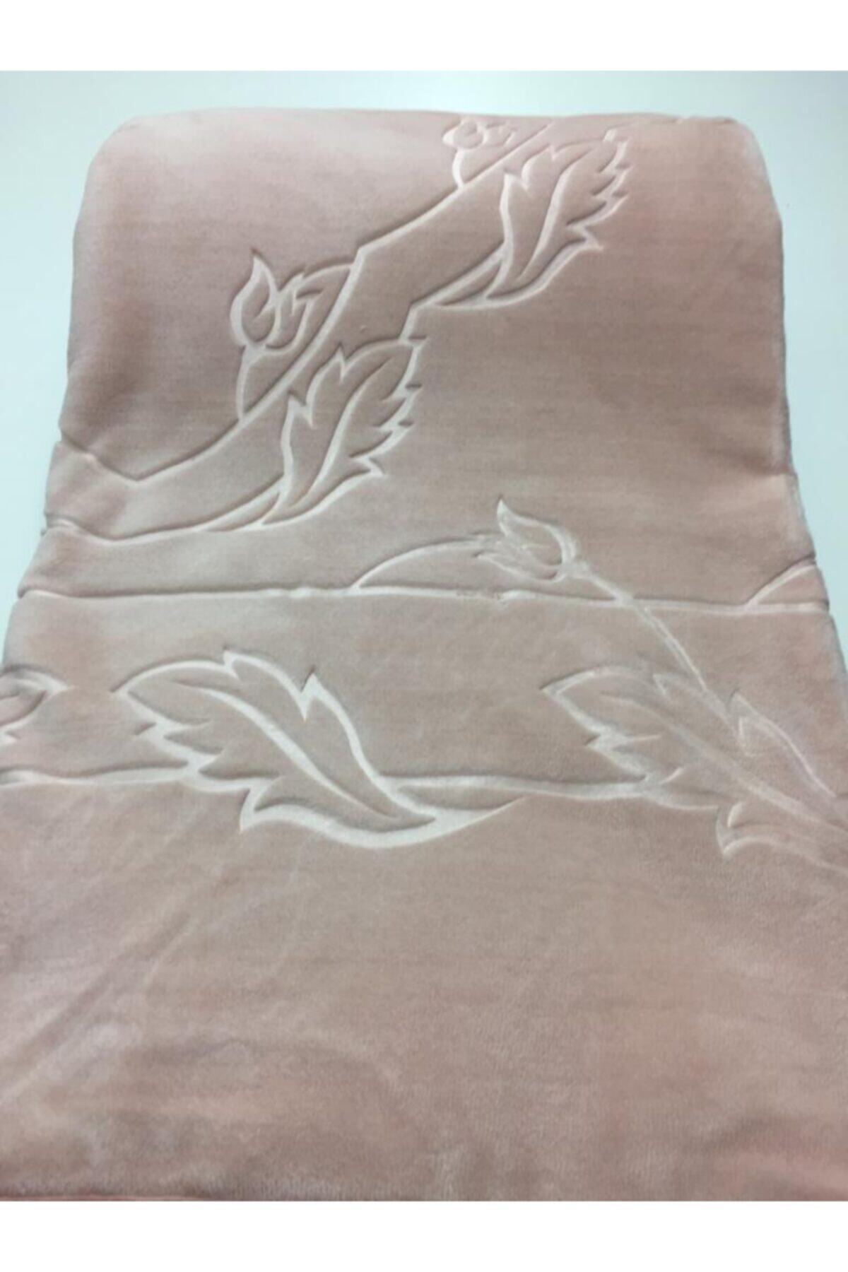 Merinos Elegance Battaniye Çift Kişilik Pudra