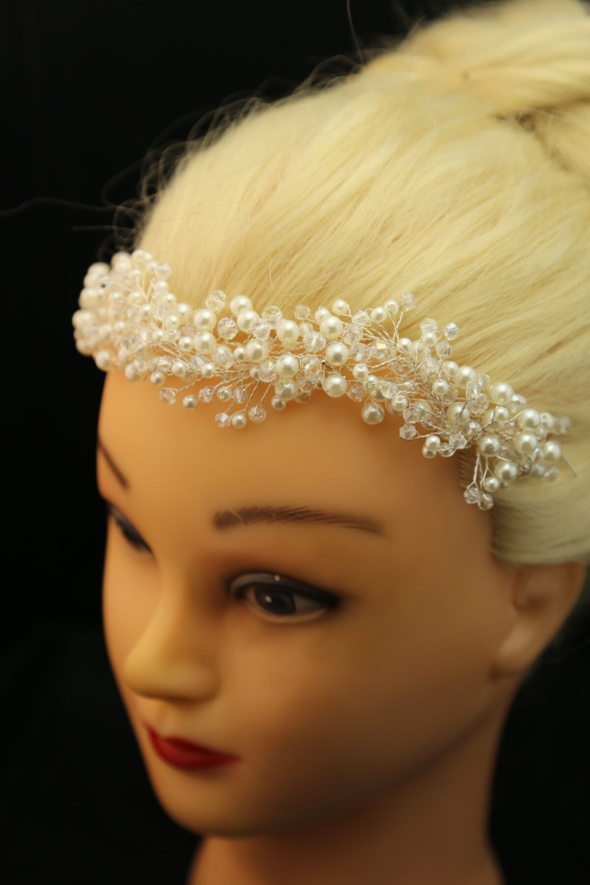 Gelinaksesuarkonya Incili, Taşlı Ve Boncuklu Söz, Nişan, Nikah, Düğün Gelin Tacı, Gelin Saç Tasarım Aksesuarı