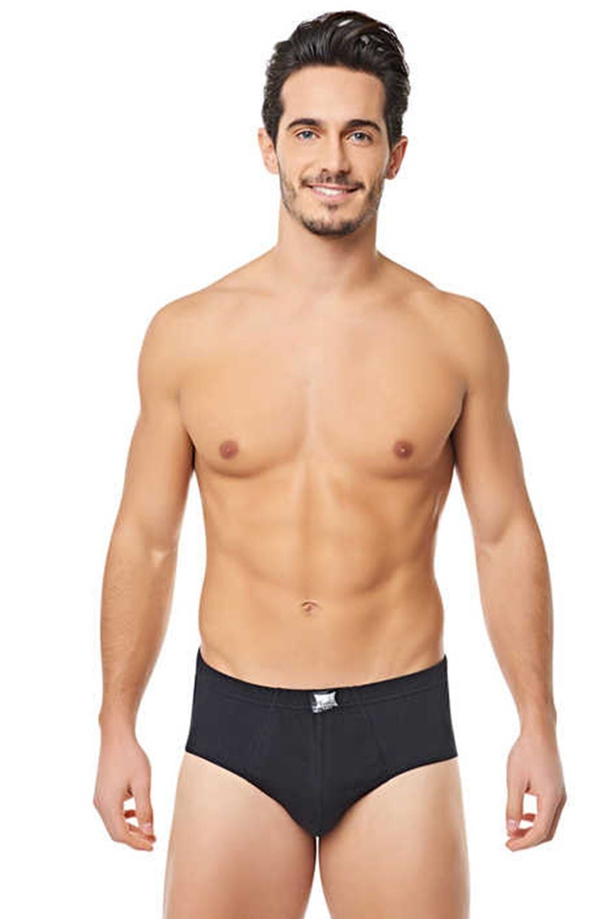 Tutku Erkek Siyah Slip 12 Adet