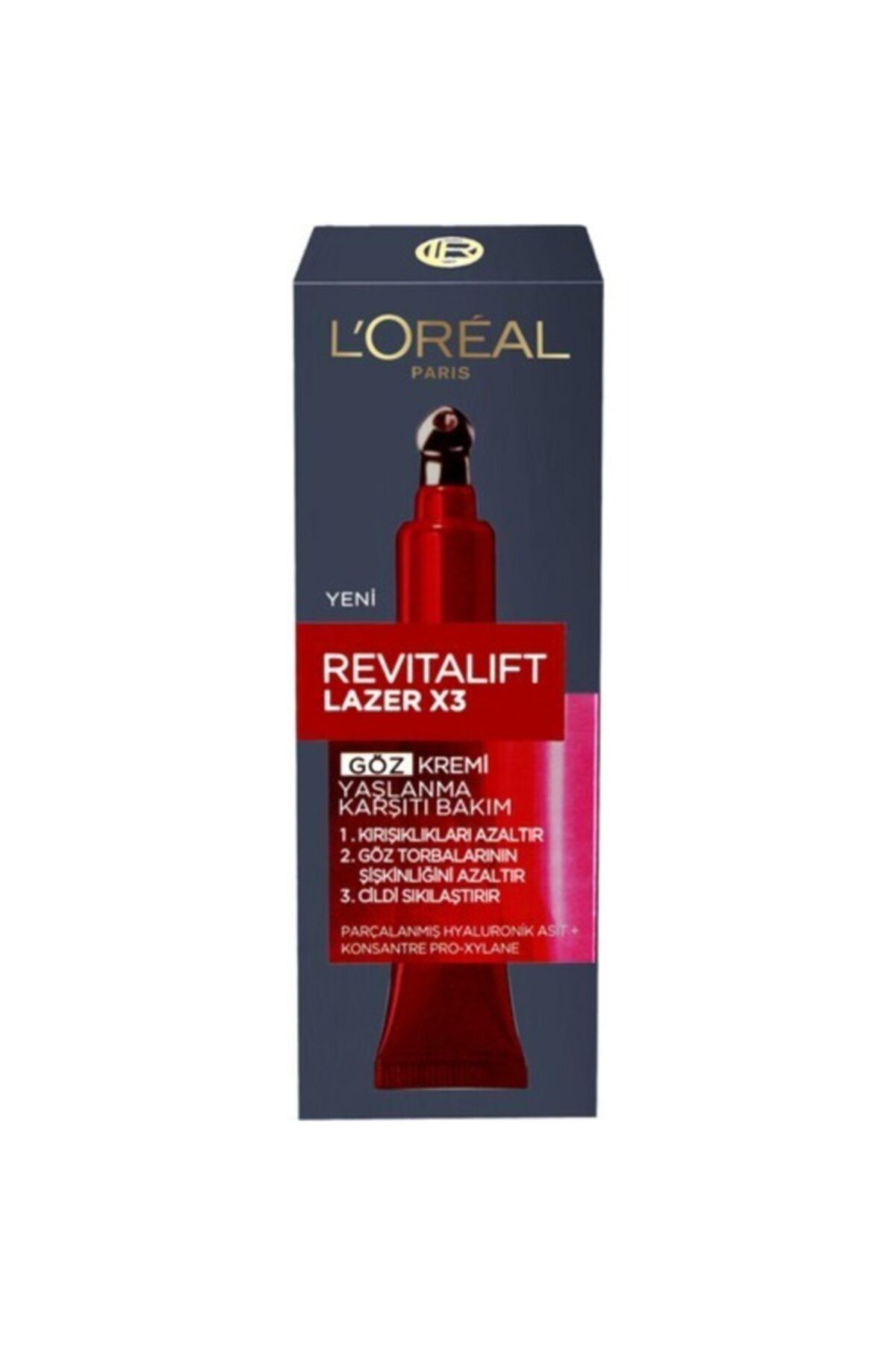 l oreal paris revitalift lazer x3 yaslanma karsiti goz bakim kremi 15ml 3600523436088 fiyati yorumlari trendyol