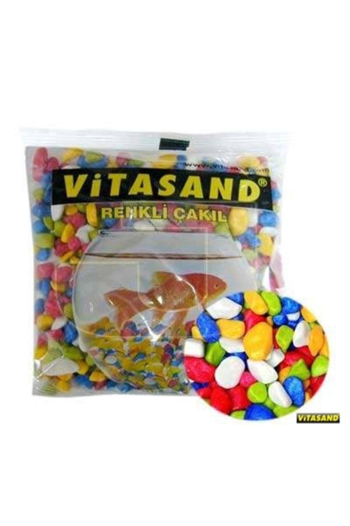 Vitasand Karışık Renkli Fanus Akvaryum Çakılı 350 Gr