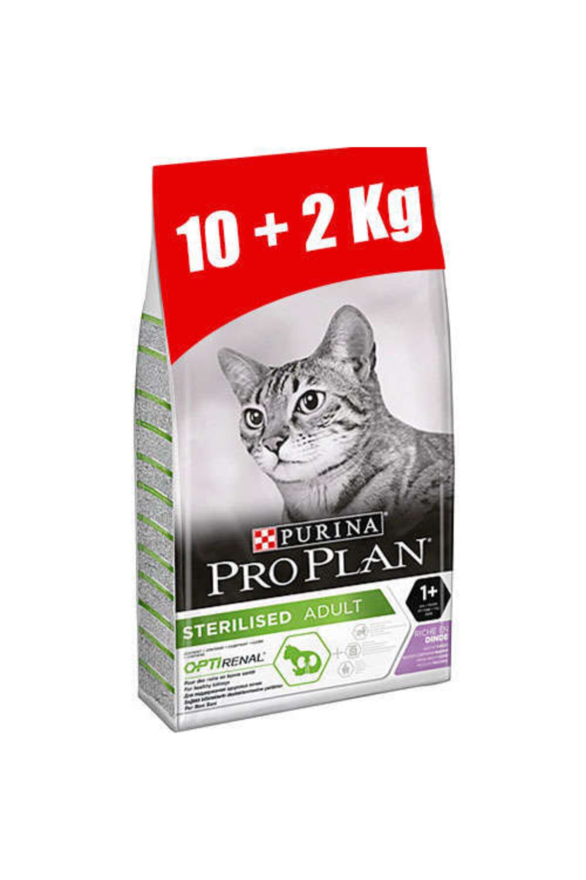 Purina Pro Plan Kısırlaştırılmış Hindi Kedi Maması 10+2 kg