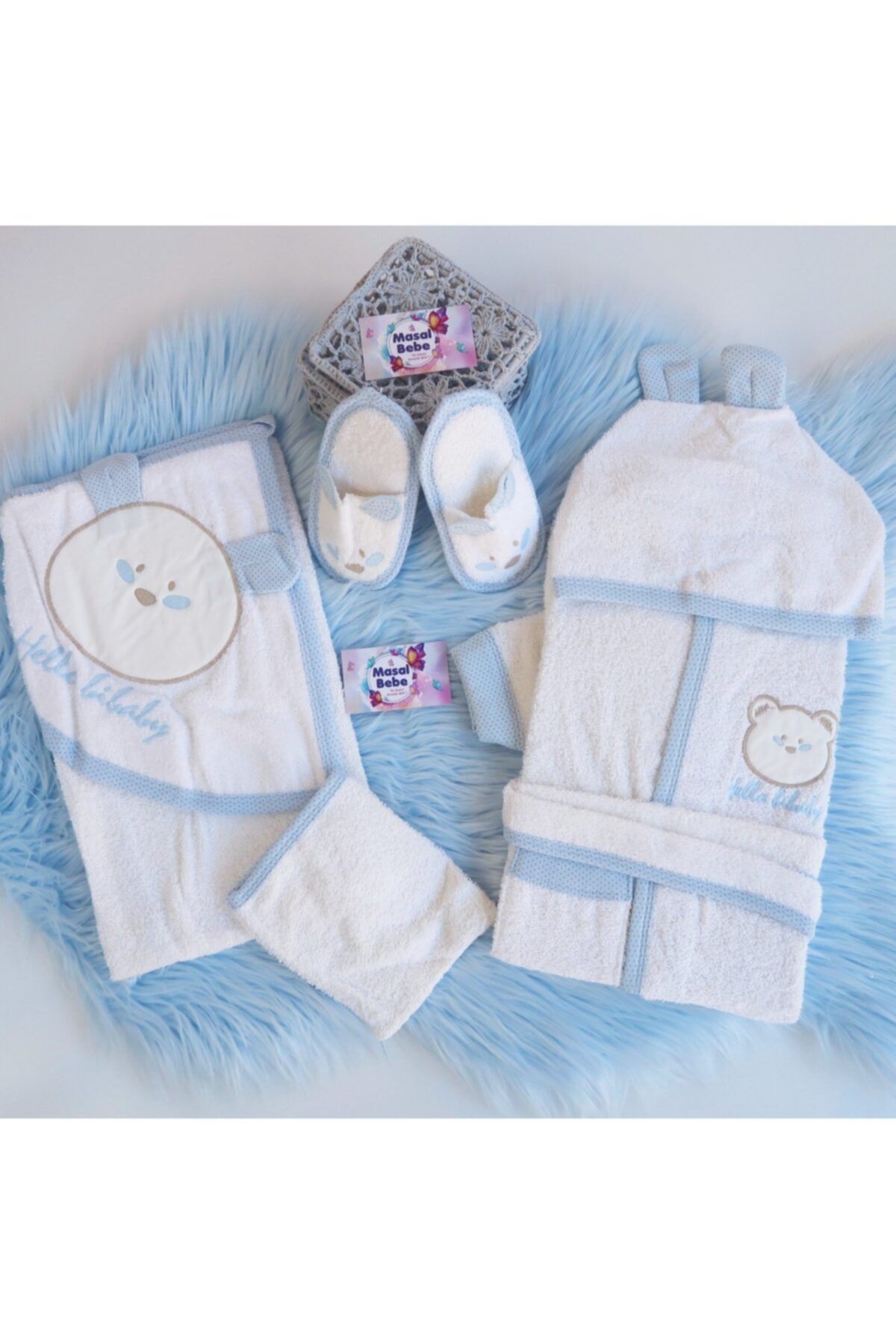 Bibaby Hello Hello Baby Bornoz Seti