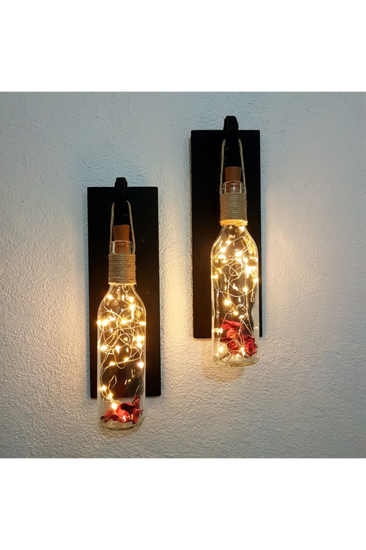 STDEKOR Led Işıklı Mat Siyah Renkli Duvar Aplik 2li Set