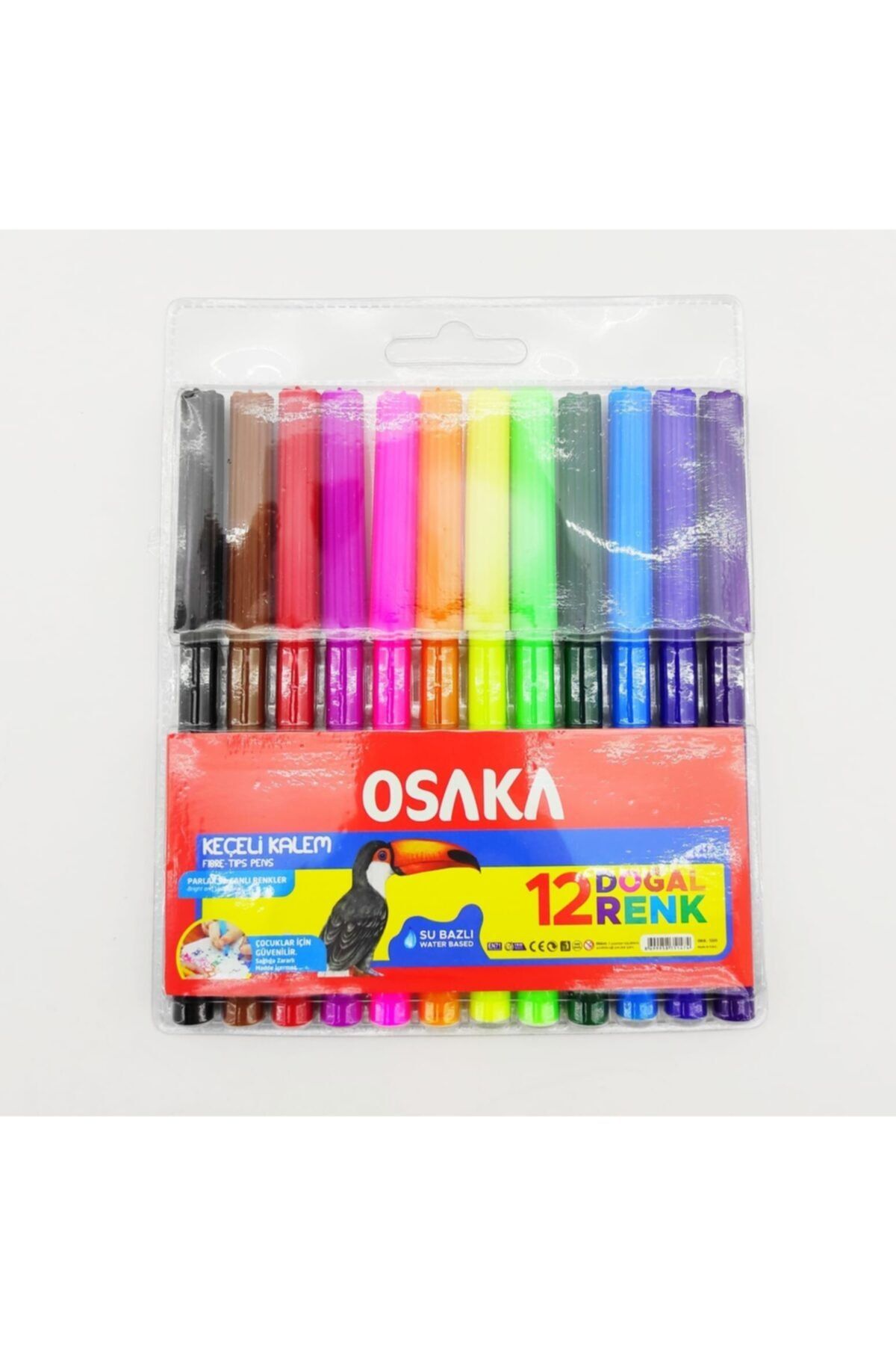 Osaka Keçeli Boyama Kalemi 12 Renk