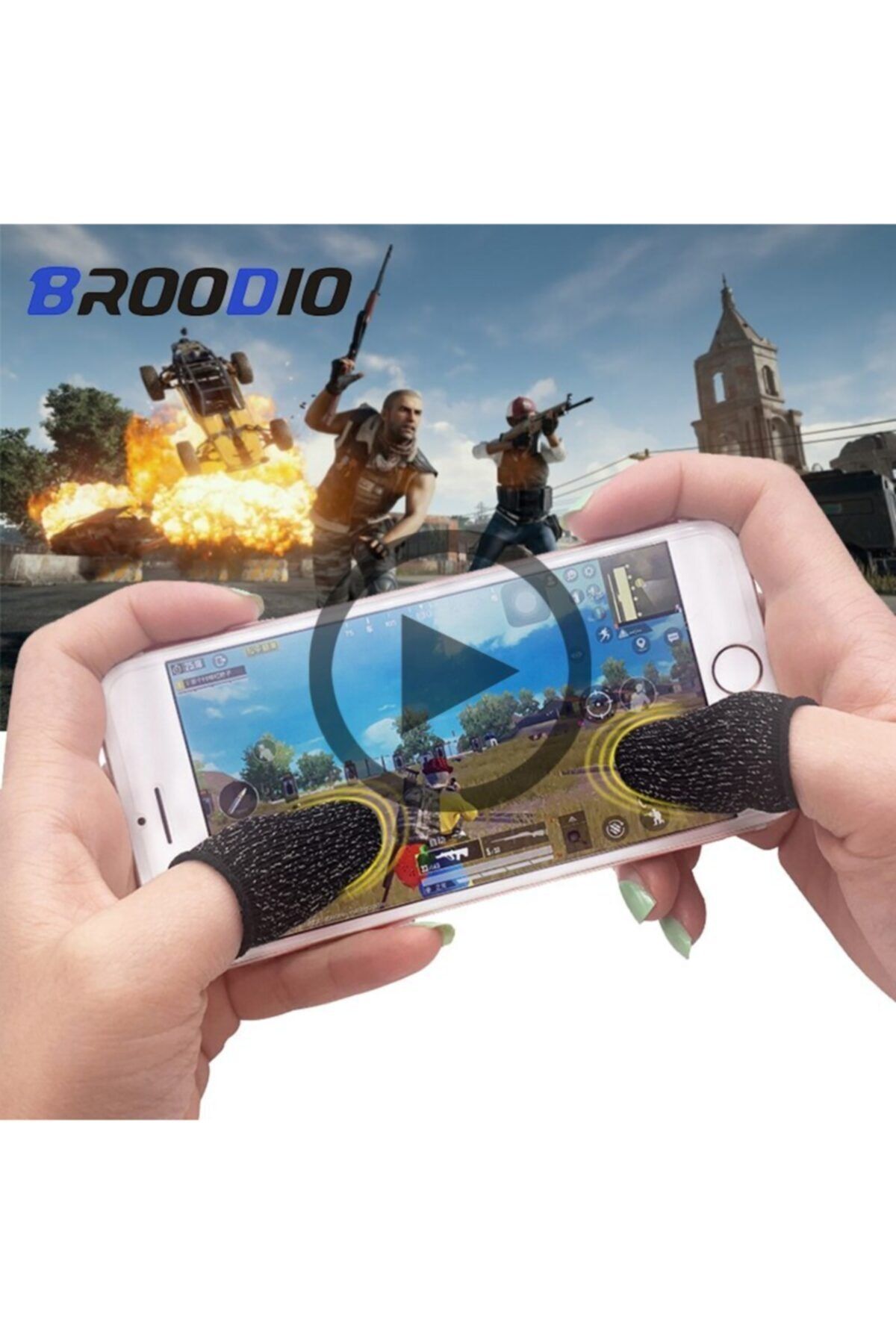 Techatech Pubg-fortnite Oyuncu Dokunmatik Parmak Eldiveni