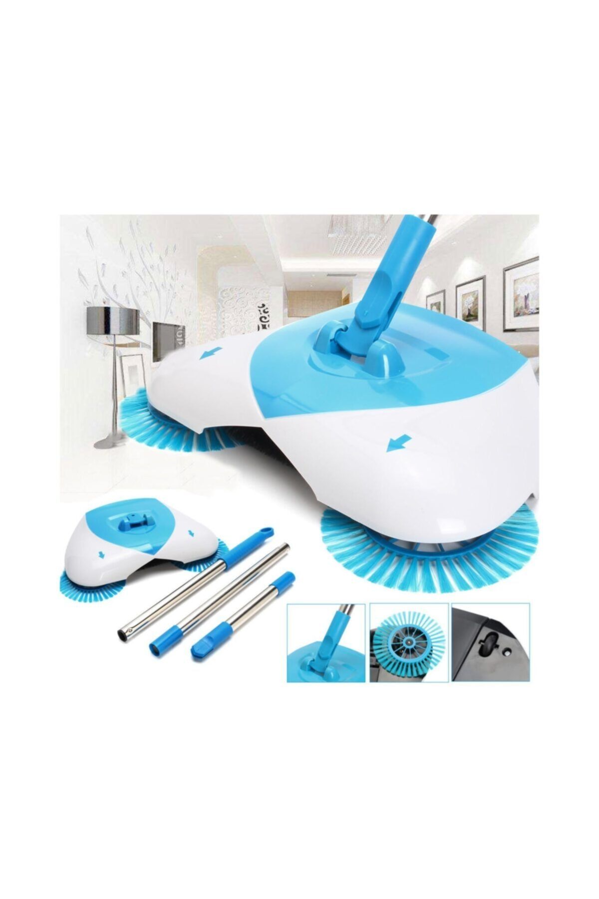 Hibrit Shop Spin Broom Dikey El Süpürgesi