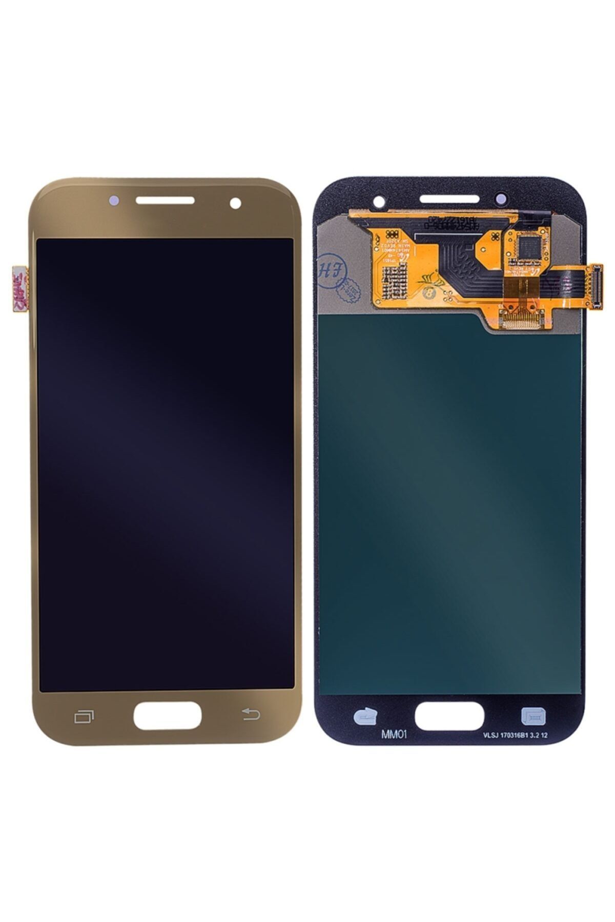 Teknonet Samsung Galaxy A320 A3 2017  Uyumlu  Lcd+dokunmatik - Gold