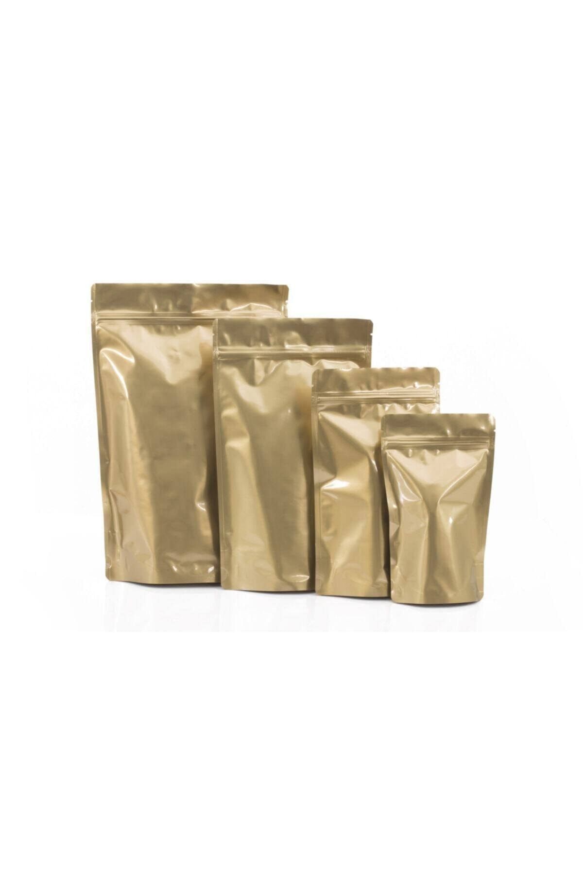 onlinepoşet Gold Alüminyum Kilitli Doypack 100 Adet - 20x30 Cm