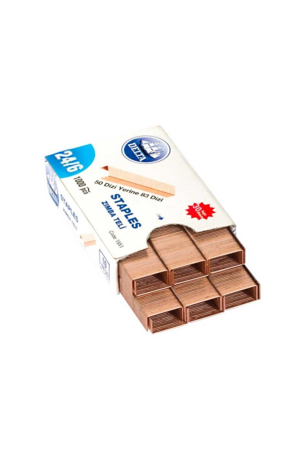 Delta Zımba Teli No:24-6 Sarı (1 PAKET)