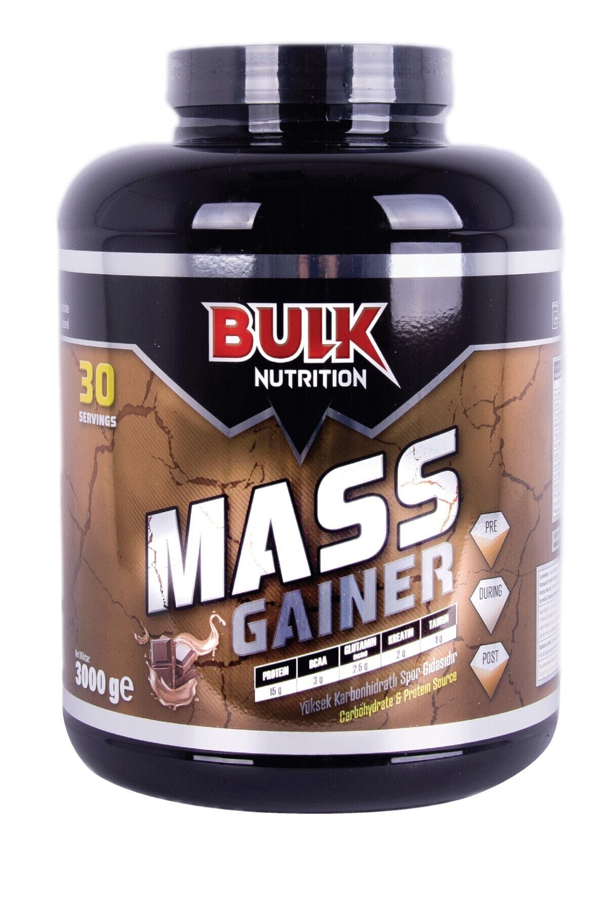 Bulk Nutrition Mass Gainer Karbonhidrat Tozu 3000 gr Çikolata Aromalı