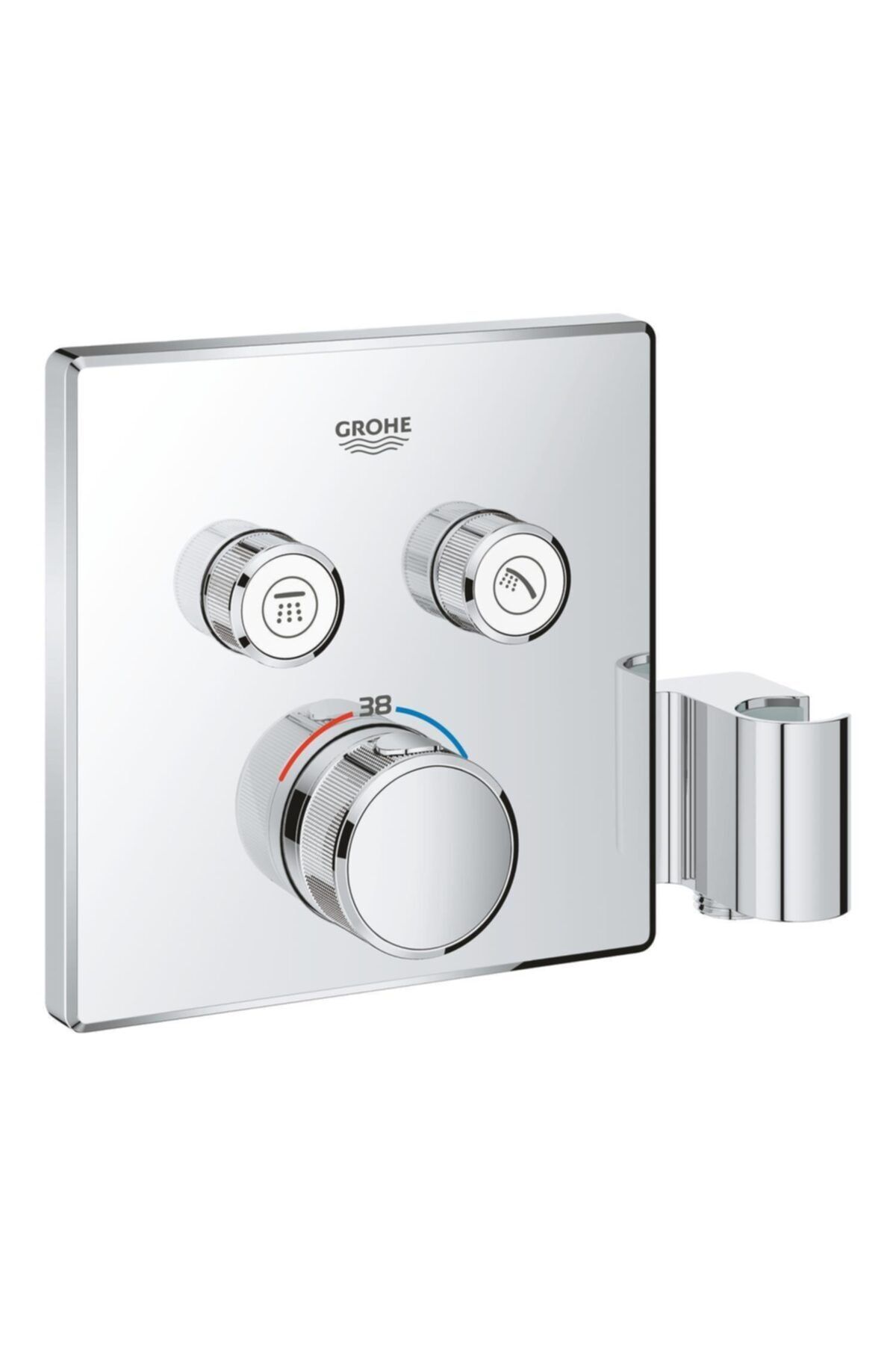 Grohe Grohtherm Smartcontrol Çift Valfli Akış Kontrollü, Ankastre Termostatik Duş Bataryası, Entegr
