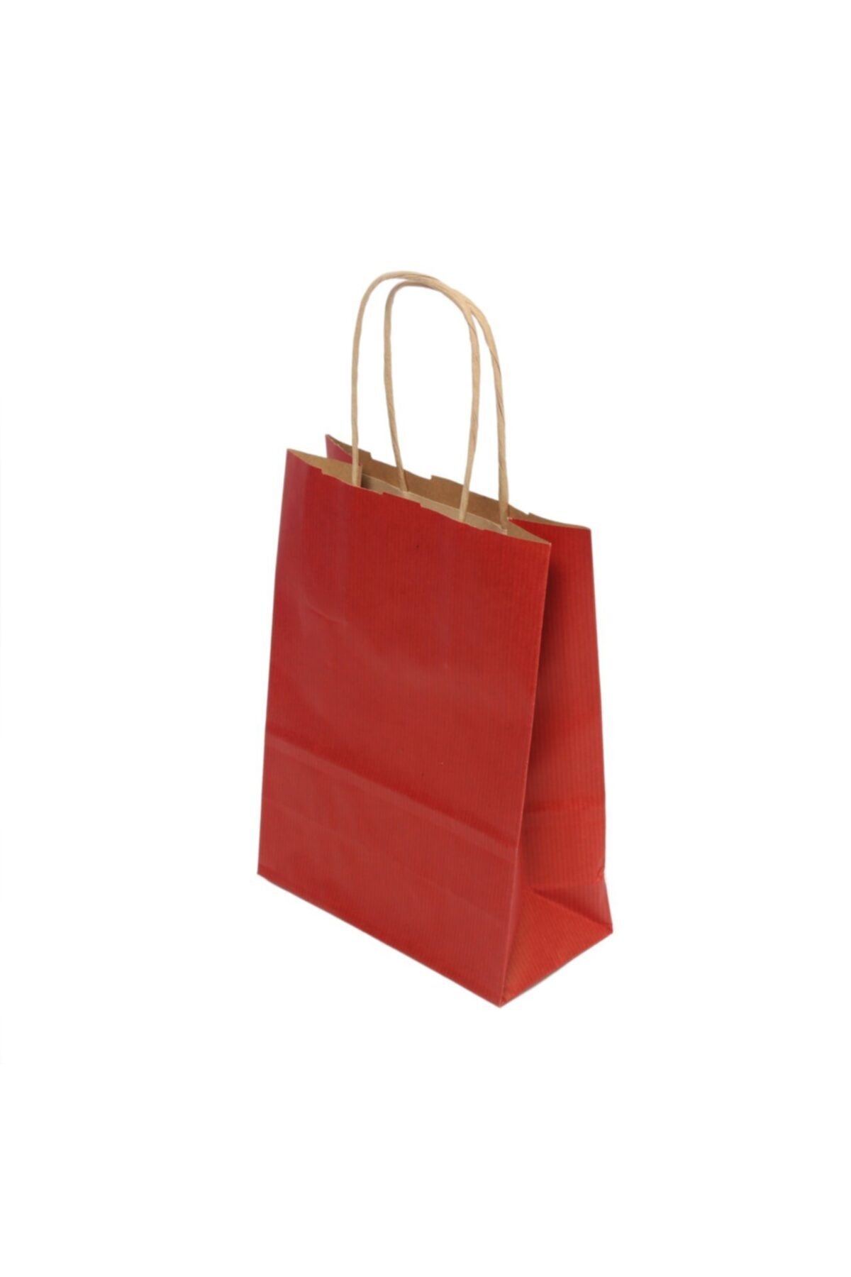 PAKETPARTİ Kağıt Çanta Kırmızı 14x17x7cm Ithal 5'li