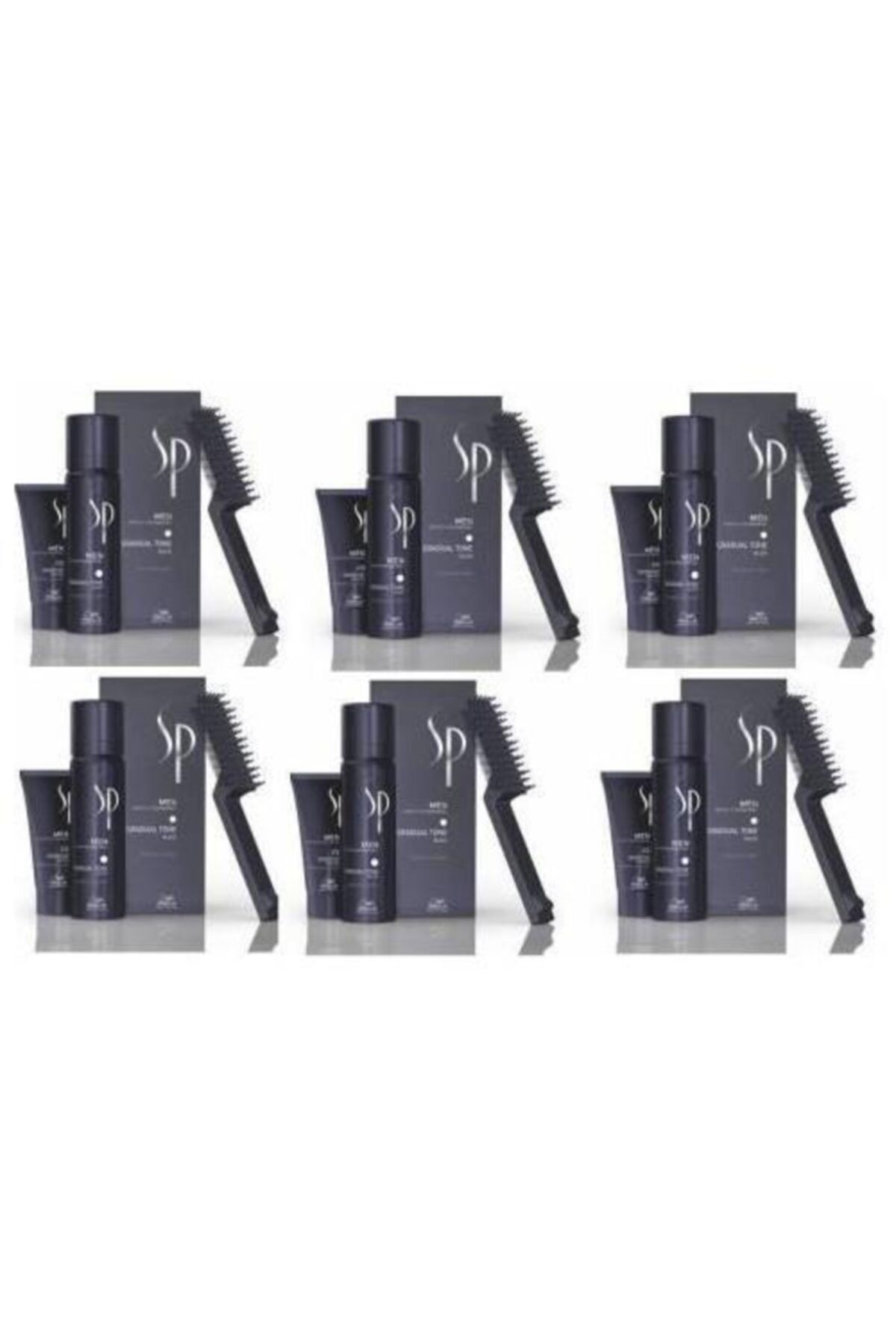 Wella Sp Men Pigment Mousse Gradual Tone Black Siyah 6x60ml