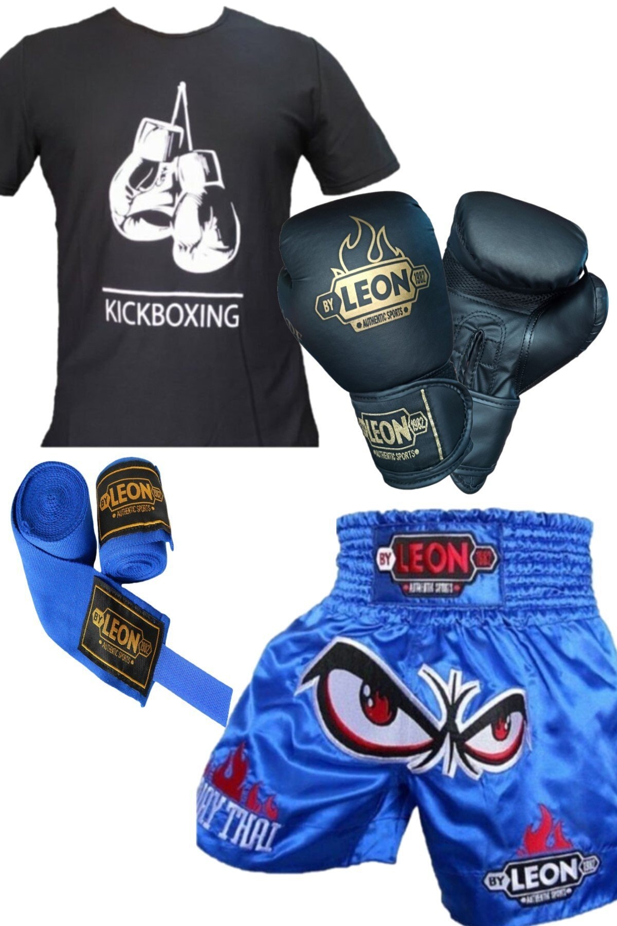 By Leon 1982 Mavi Kickboks Ekipmanları