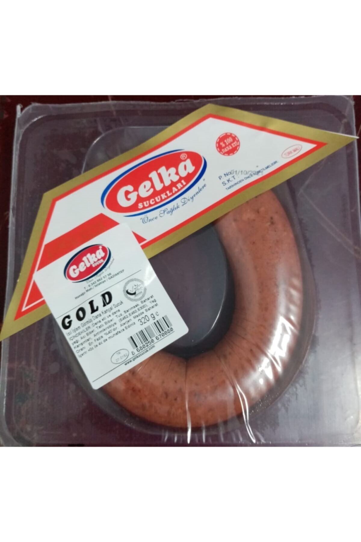 Gelka Sucuk Gelka Gold Dana Vakumlu Kangal Sucuk (260 GR.)