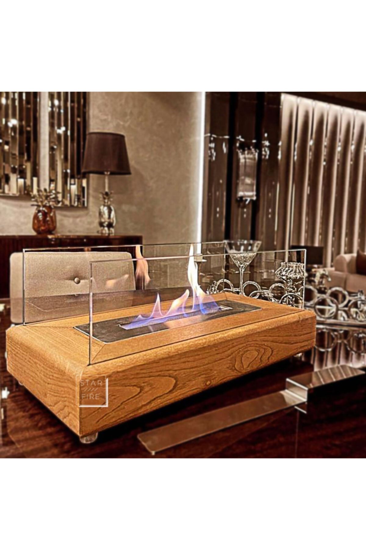 Starfire Ahşap Relax - Masaüstü Bioethanol Şömine