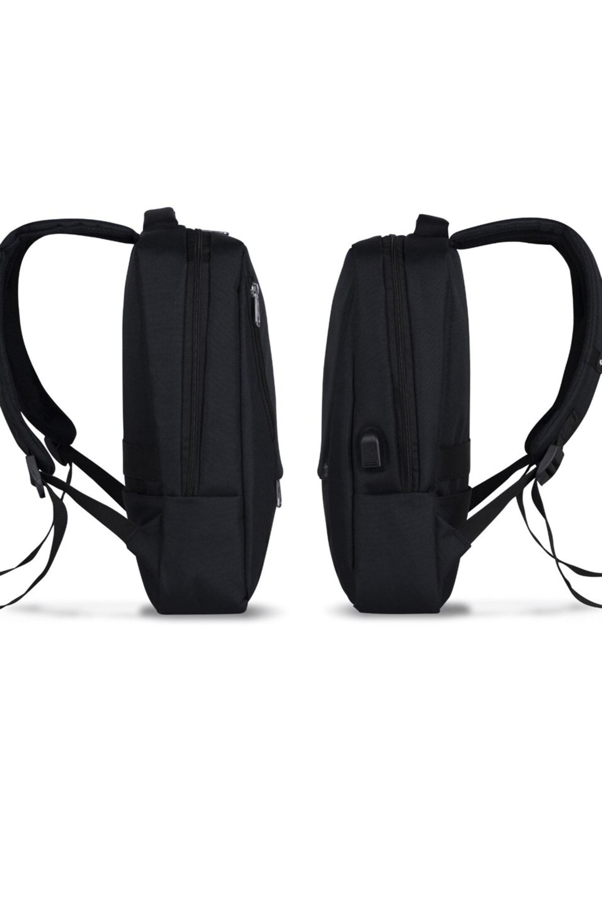 Smart Bag Active Usb Şarj Girişli Slim Notebook Laptop Sırt Çantası Siyah