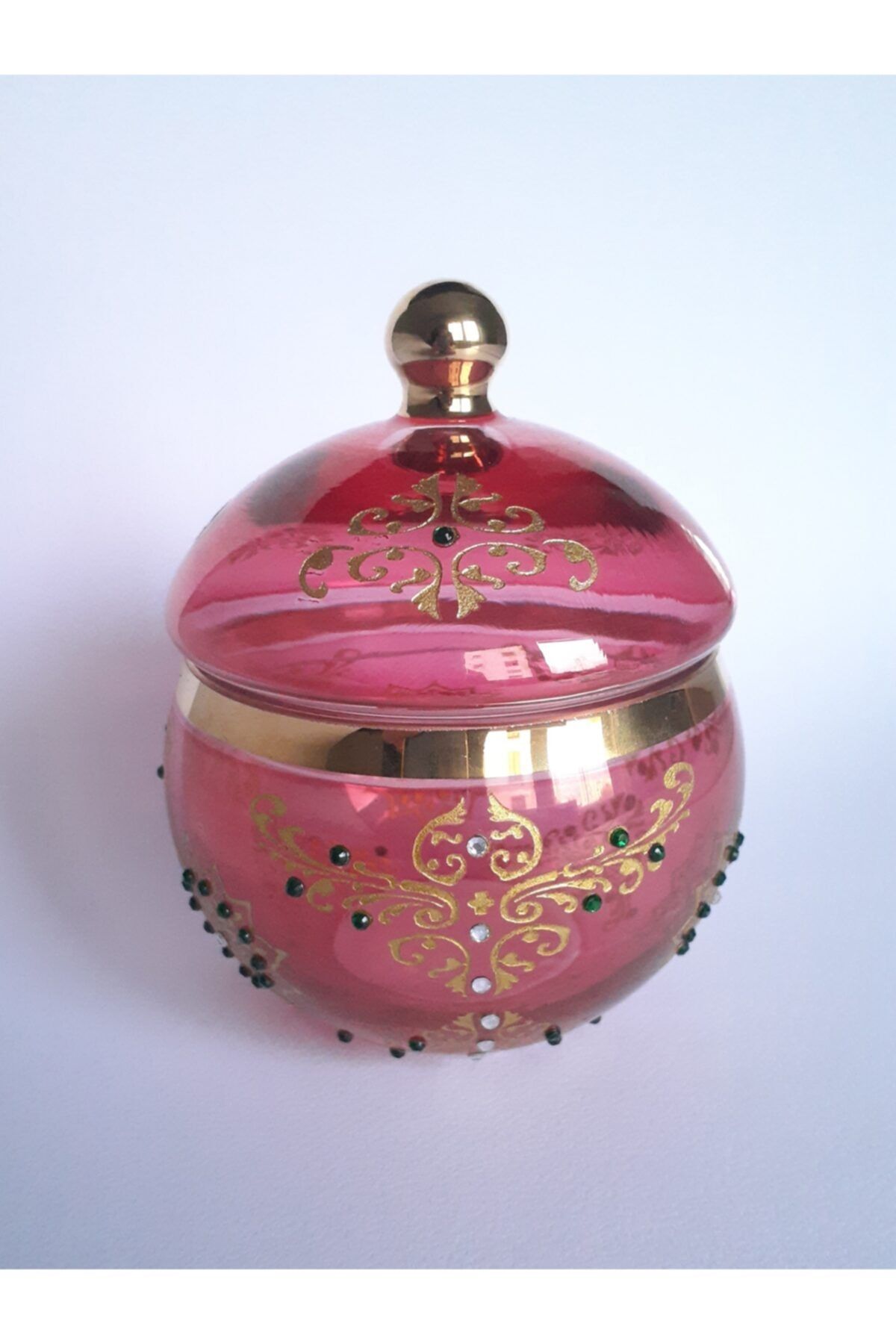 Mystery Handmade Art Gold Işleme Şekerlik