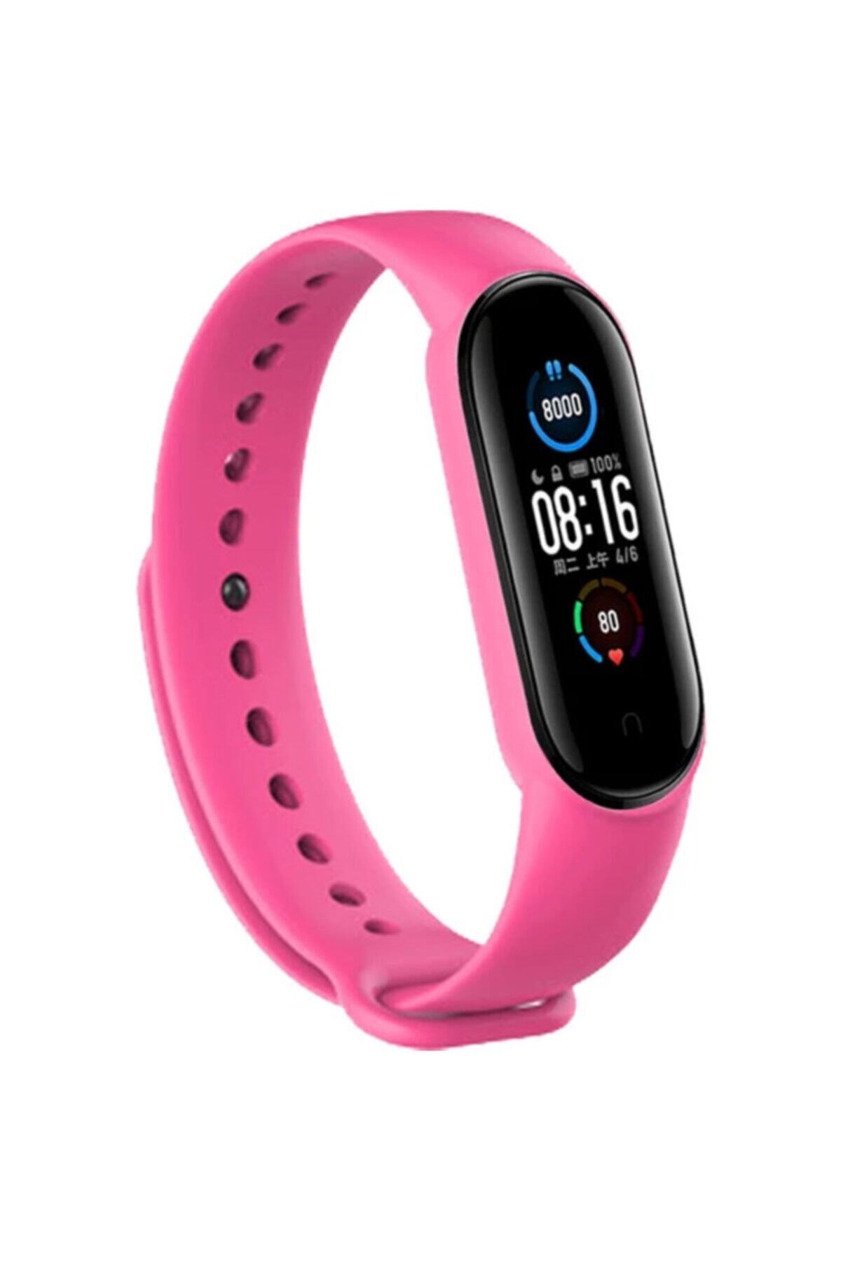 ROBEVE Mi Band 5 Uyumlu Kordon Akıllı Bileklik Silikon Kordon Mi Band 5 Kordon Kayış