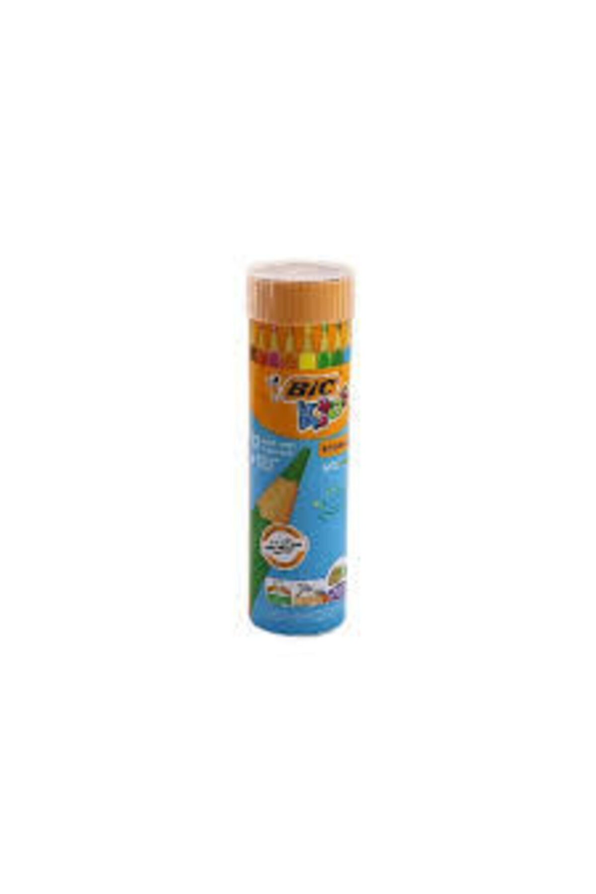 Bic Kids Evolution Üçgen Jumbo Kuru Boya Kalemi 12+1 li Metal Tüp