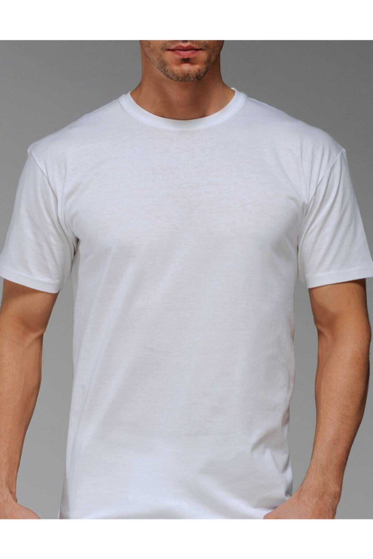 Çift Kaplan Erkek Beyaz 3lü Fanila 947