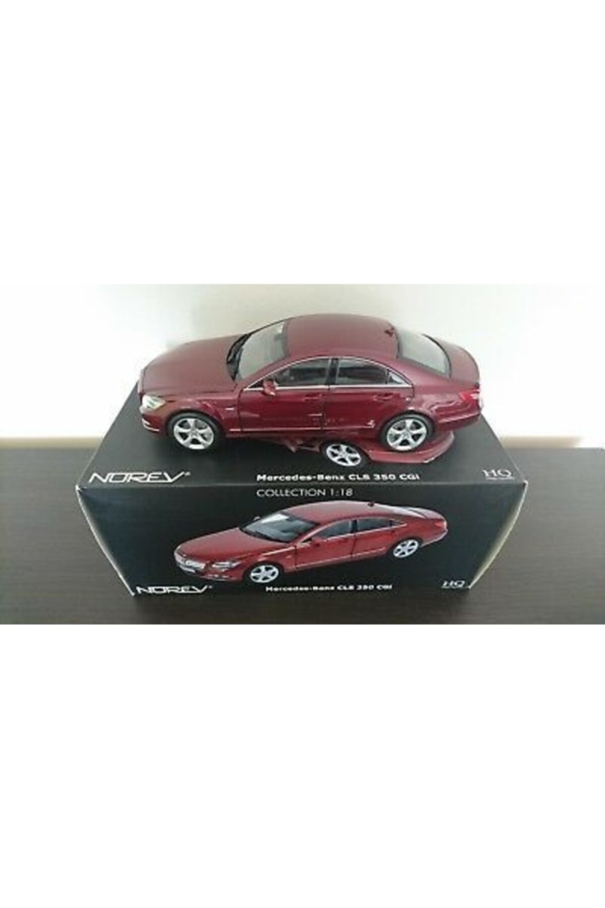Norev 1/18 Mercedes-benz Cls 350 Cgi Hq Kırmızı Renk Model Araba