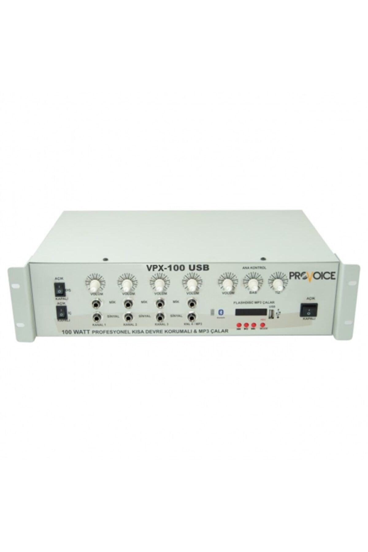 Provoice Vpx-100 Usb 6 Kanal 100 Watt Mikserli Amplifikatör