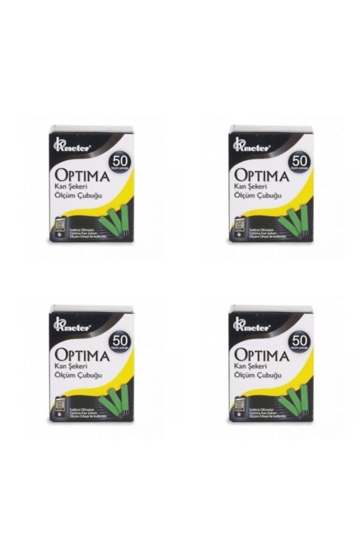 Optima Kan Şekeri Ölçüm Çubuğu X 4 Kutu (200 Adet)