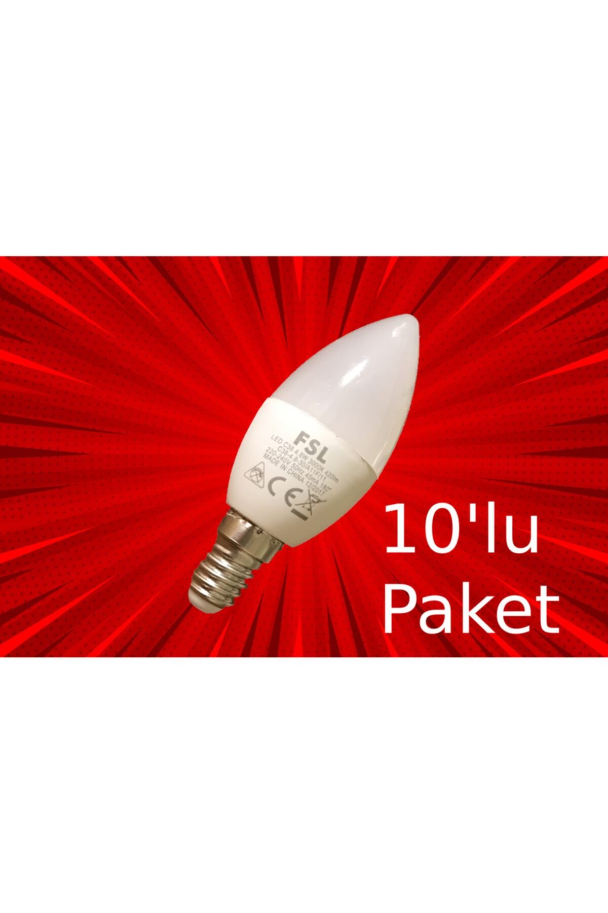 fsl 4 8 w led ampul e 14 10 lu paket fiyati yorumlari trendyol