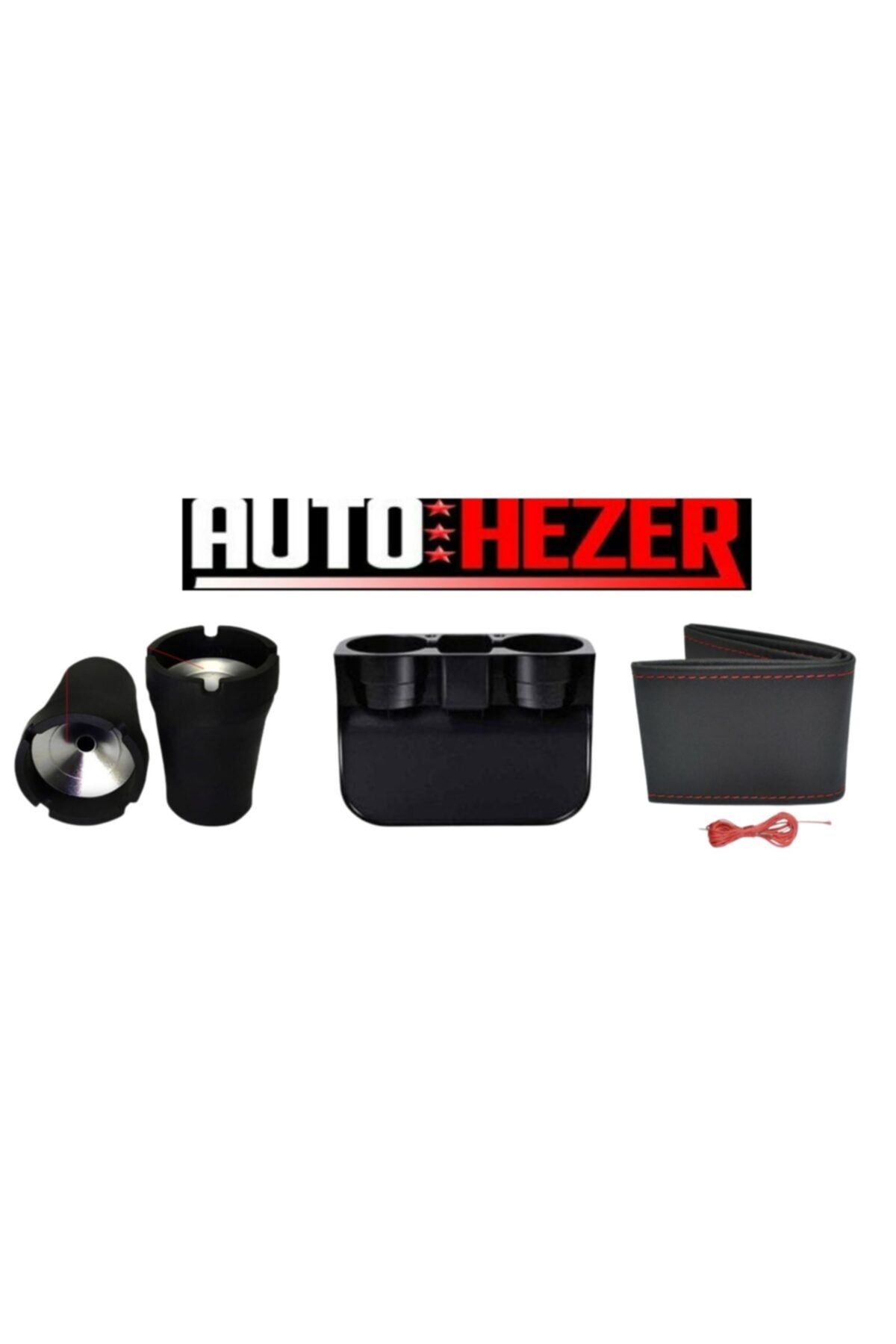 AutoFresh Araç Içi Aksesuar Seti (araç Içi Konsul-küllük-direksiyon Kılıfı)