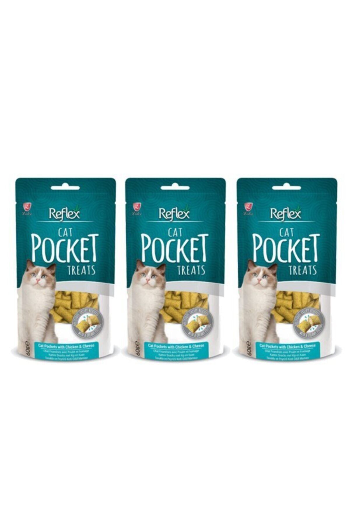 Reflex Pocket Tavuklu Ve Peynirli Kedi Ödülü 60 Gr X 3 Adet