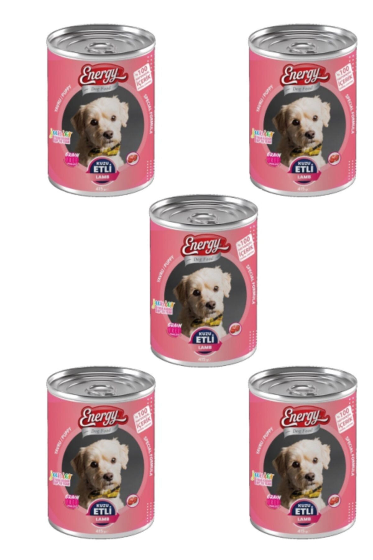 Pet Food Energy Kuzu Etli Yavru Köpek Maması-415 Gram-5 Adet