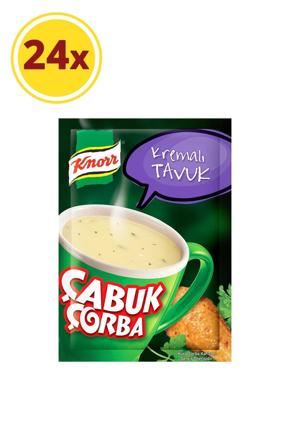 Knorr Kremalı Tavuk Çabuk Çorba 18 gr X 24 Adet