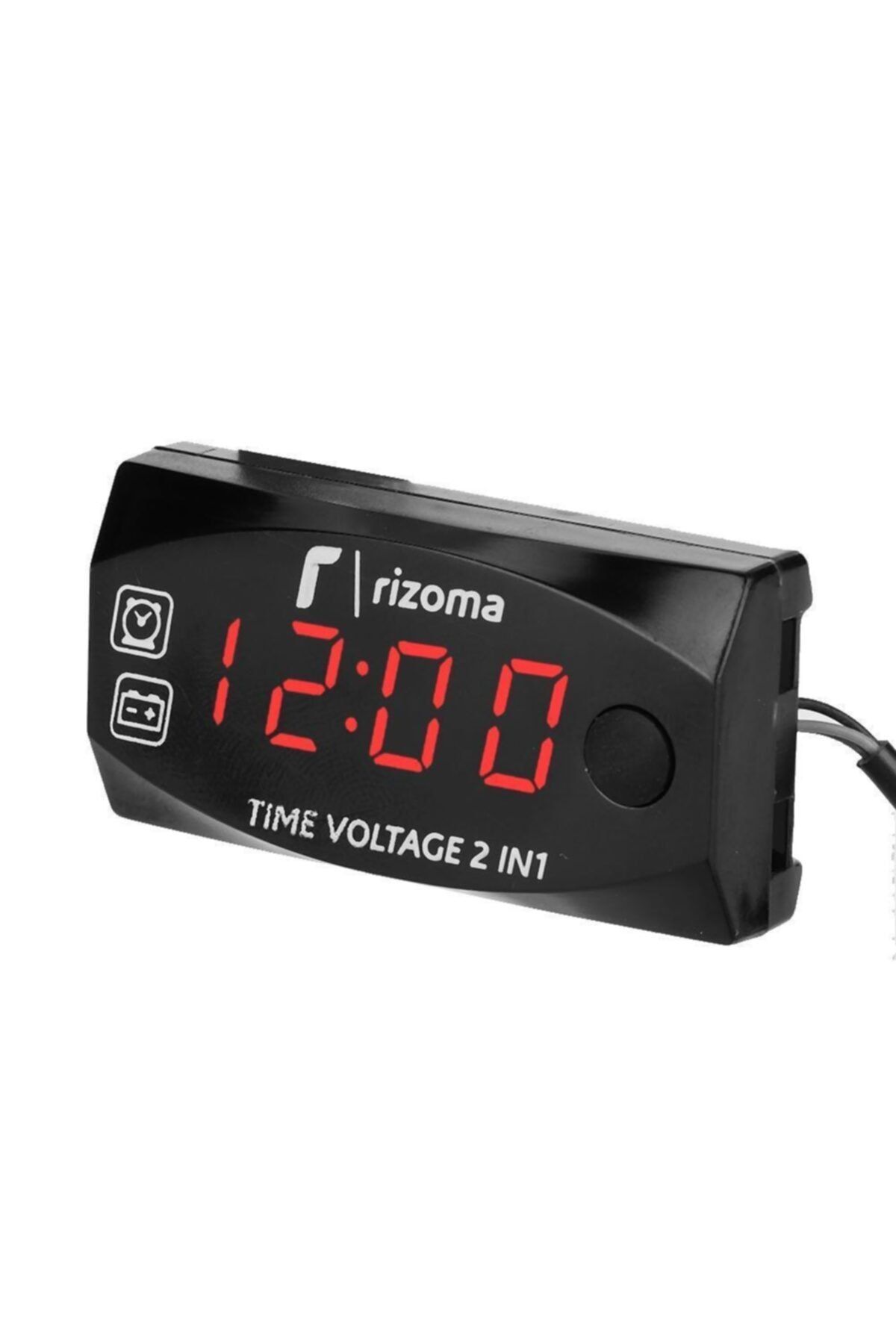 Knmaster Rizoma Voltaj Ve Saat Göstergeli Dijital Voltmetre Kırmızı Led