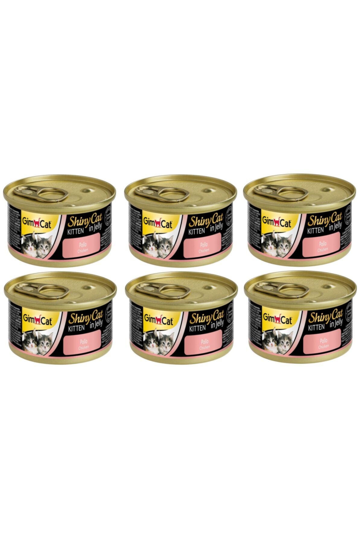 Gimcat Shinycat Tavuk Etli Jöleli Yavru Kedi Ksrv. 70 gr (6 Adet)