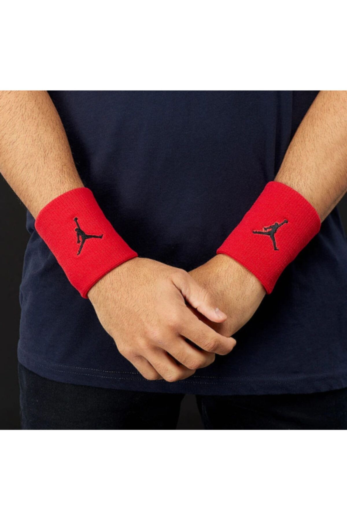 Nike Jordan Jumpmans Wristbands Havlu El Bilekliği Kırmızı