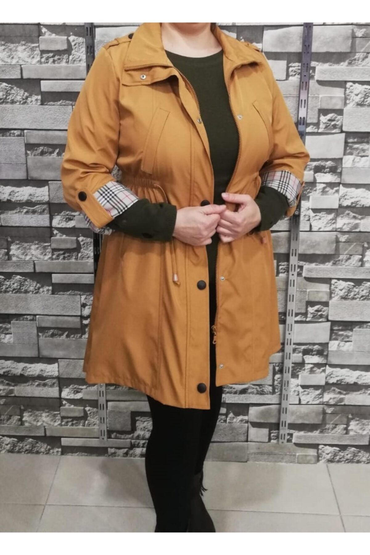 Bndtrend Kadın Taba Rengi Trençkot