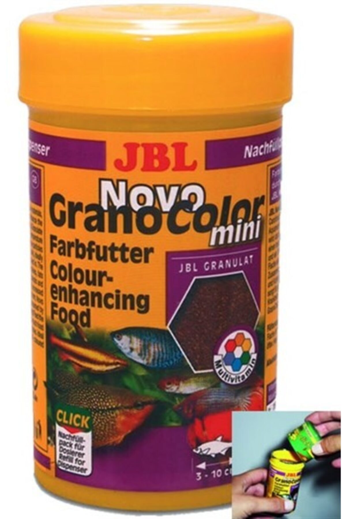 JBL Novogranocolor Mını 100 Ml 43 G. Granül Yem