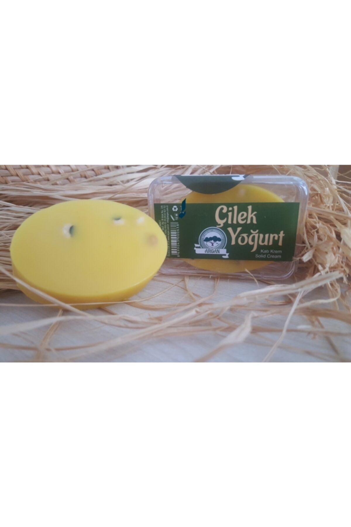 ARGAN NATUREL KOZMETİK Argan Doğal Nemlendirici Katı Krem Çilek&yoğurt Koruyucu Balm