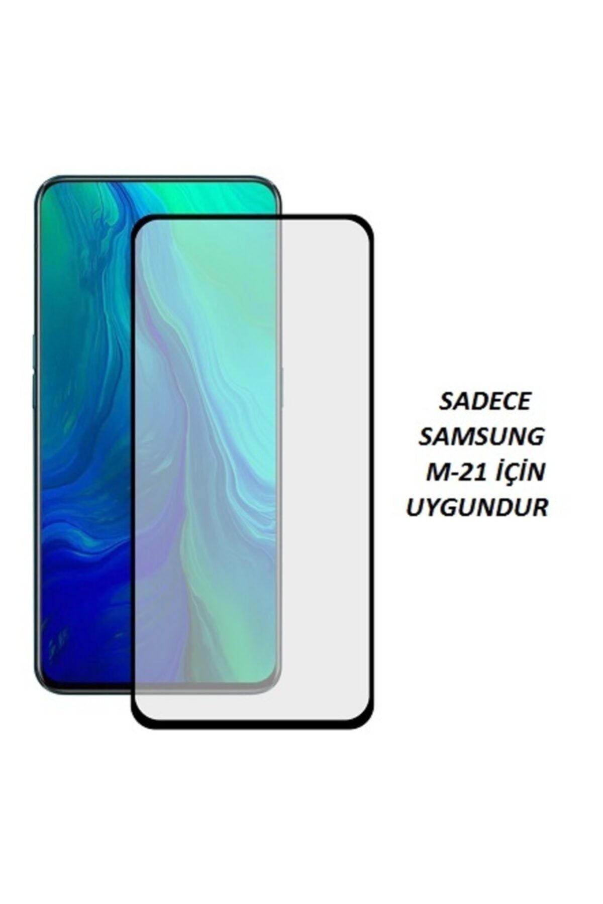 JACQUELYN Samsung M21 Tam Kaplayan Ön Ekran Koruyucu-tempered Glass