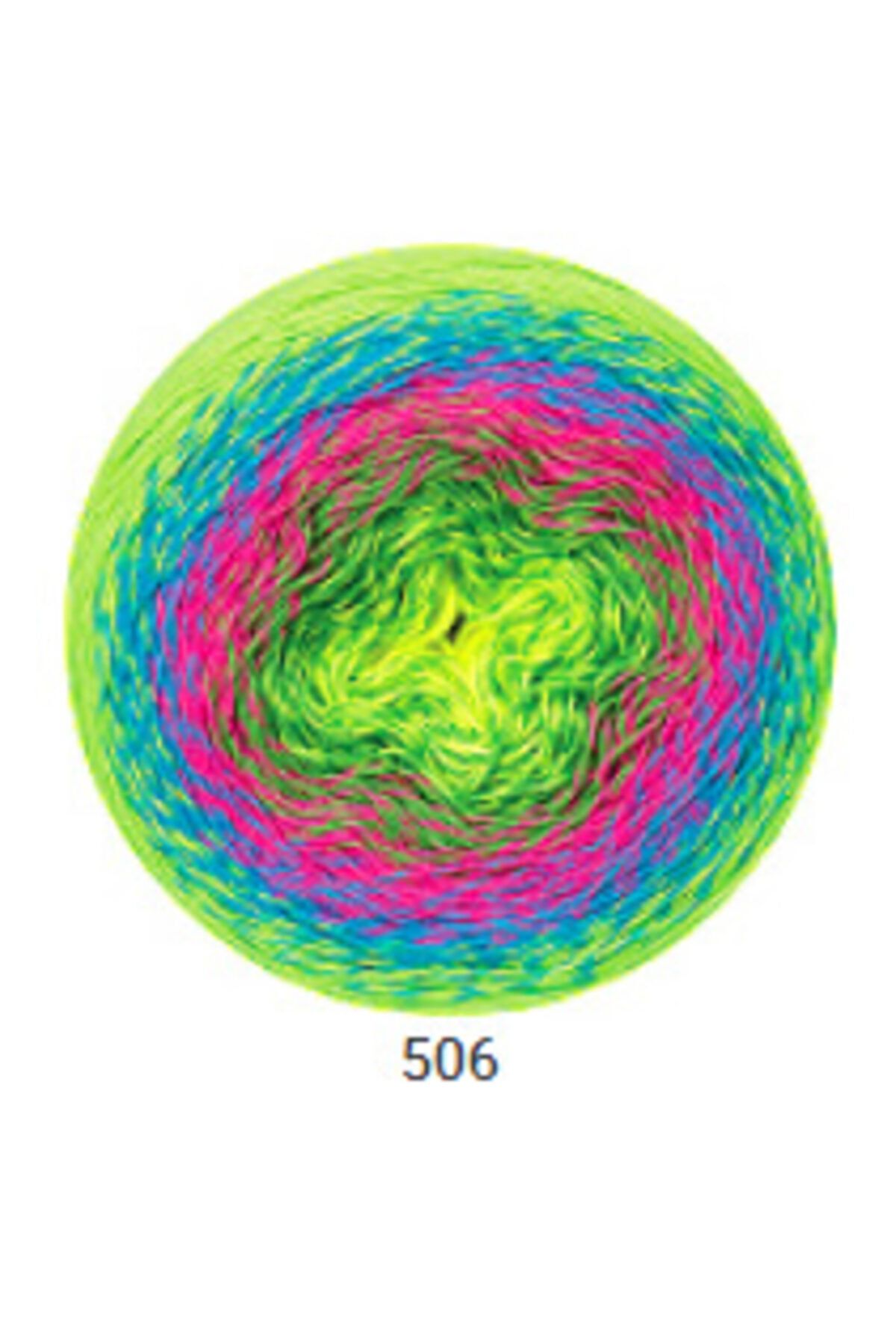Yarnart Flowers Vivid Yeşil Örgü İpi 506