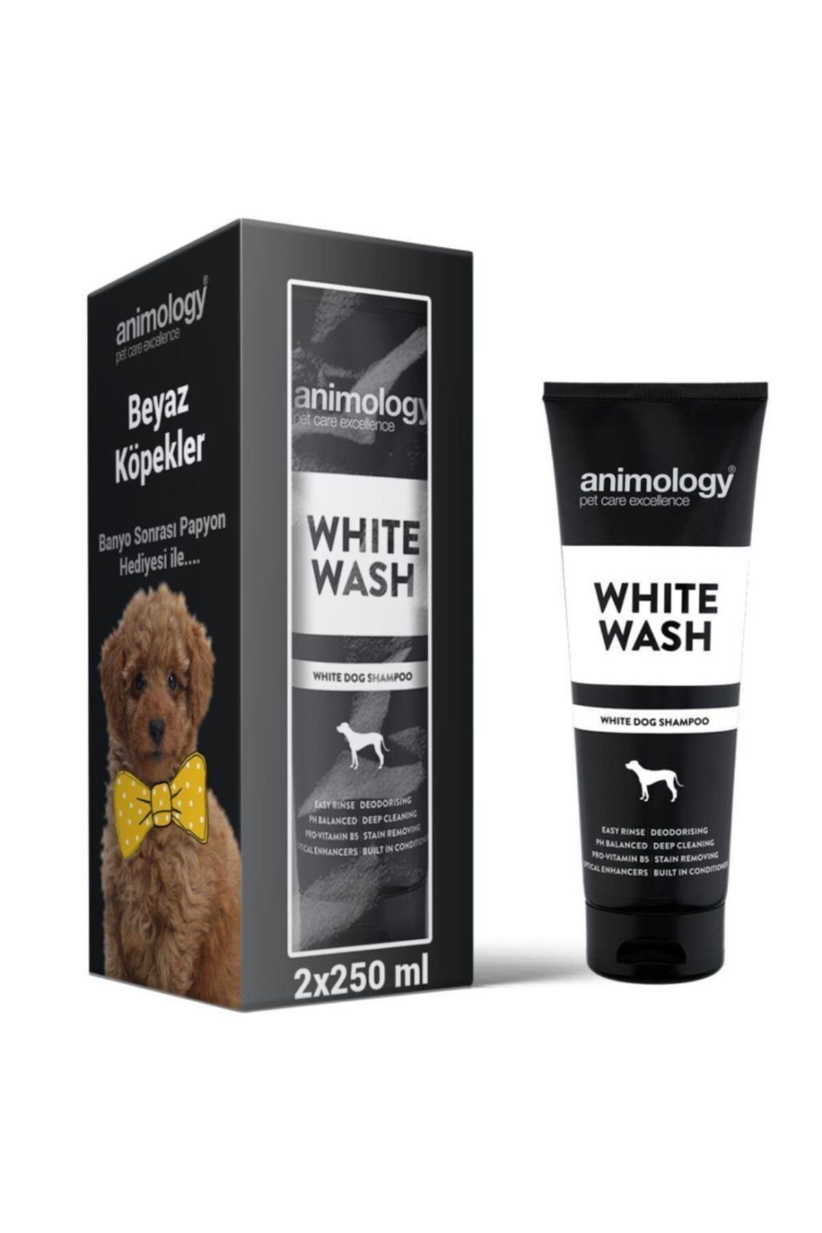 Animology White Wash Beyaz Tüylü Köpek Şampuanı 2x250 ml