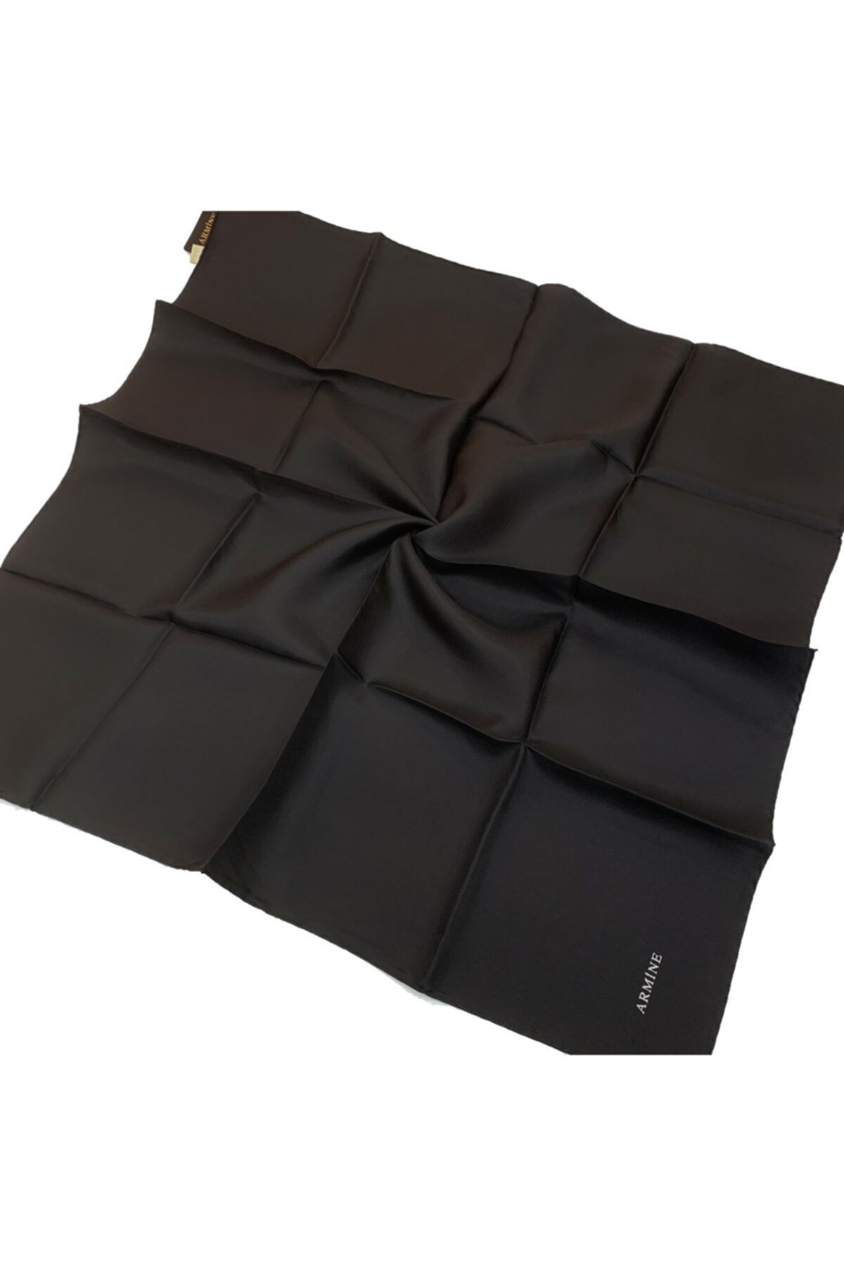 Armine Düz Ipek Eşarp Twill - 80 Siyah