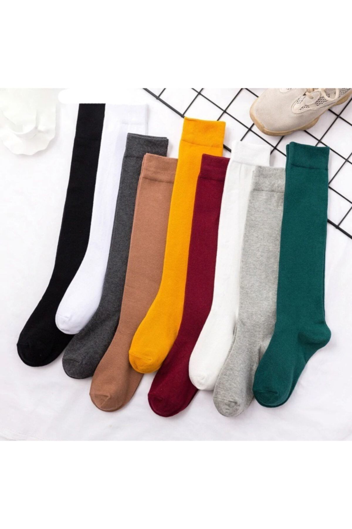 BGK Unisex Dizaltı Düz Model Çorap 9'lu (Extra Soft)