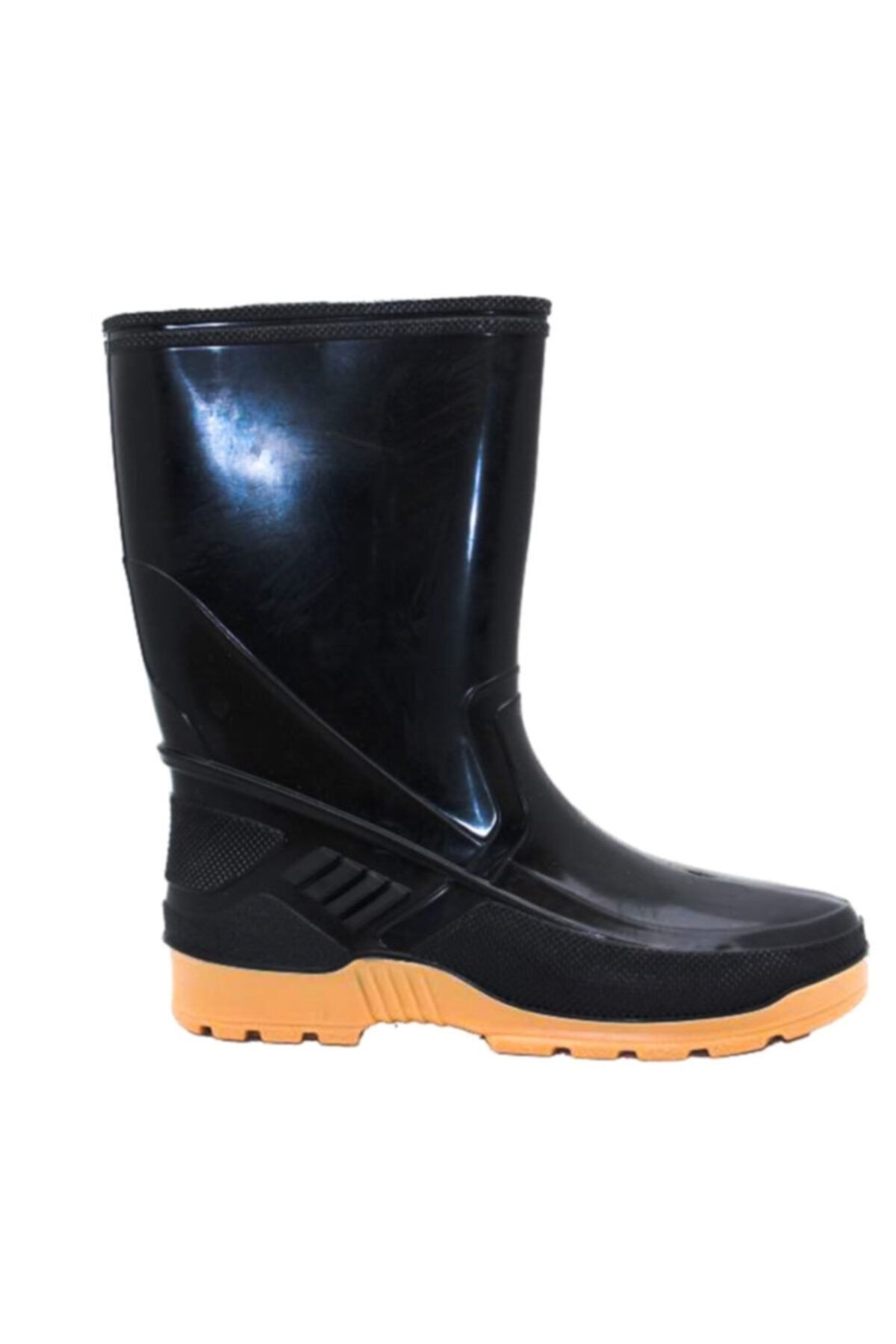 GokceKundura06 Unisex Siyah Lastik Çizme