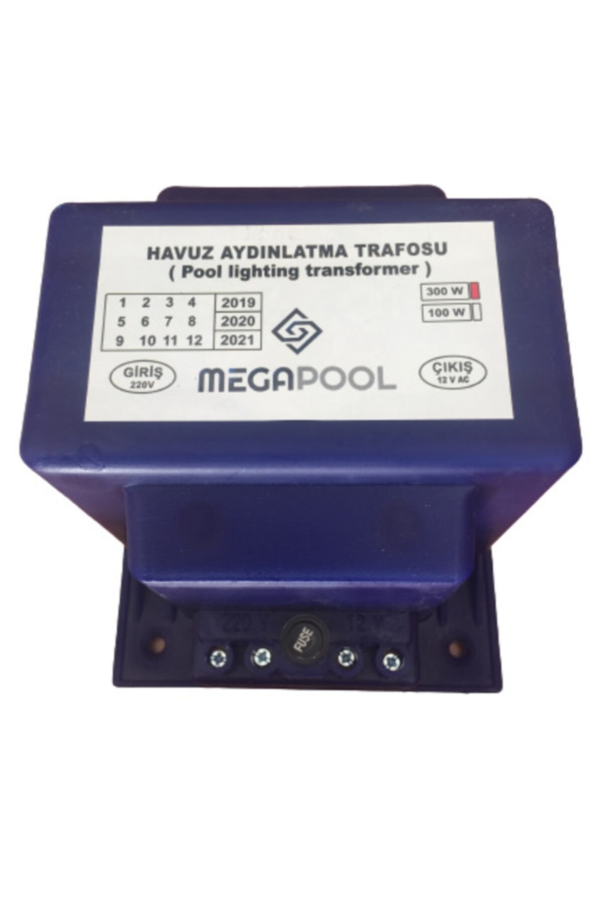 Megapool Mega Pool Havuz Trafosu Epoksi Dolgulu 100 Watt