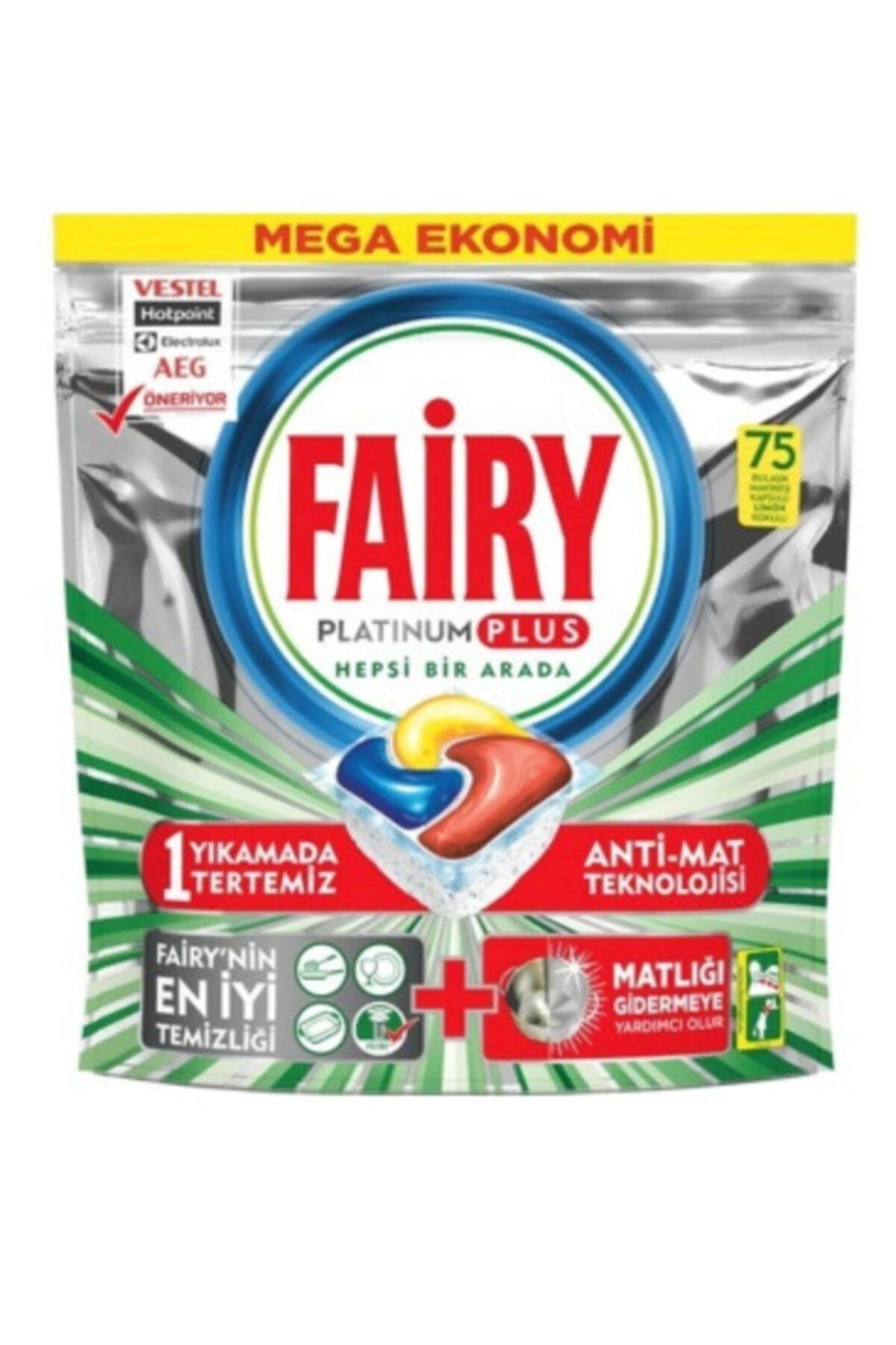 Fairy Platinum Plus Bulaşık Makinesi Deterjanı Kapsülü 75 Yıkama