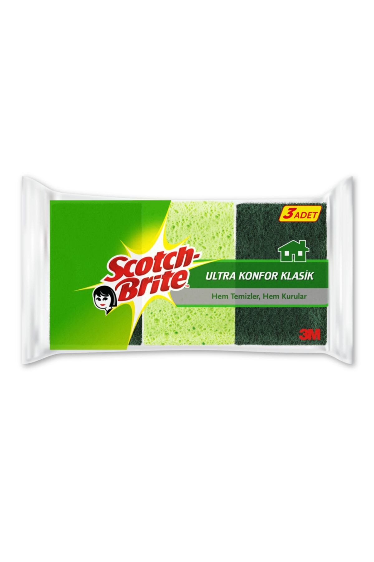 Scotch Brite Ultra Konfor Klasık Uçlu 3lü Avantajlı Paket